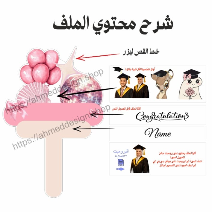 لوحة تخرج مسكة 8 - صورة 2
