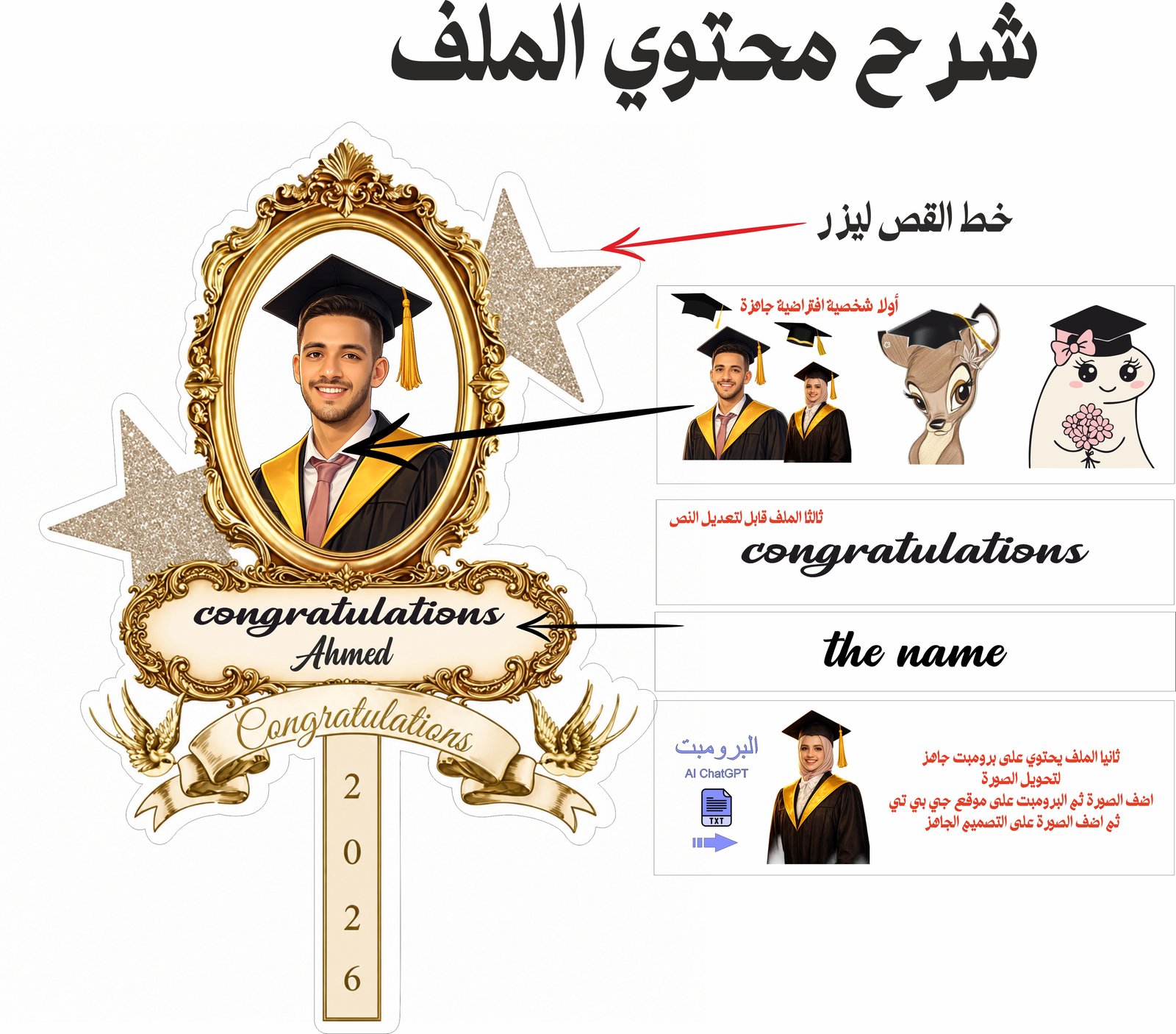 لوحة تخرج مسكة 10 - صورة 2
