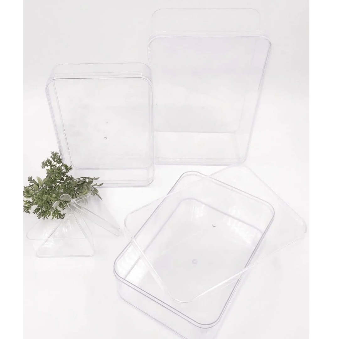Acrylic boxes with separate lids 12*17*7 - Image 1