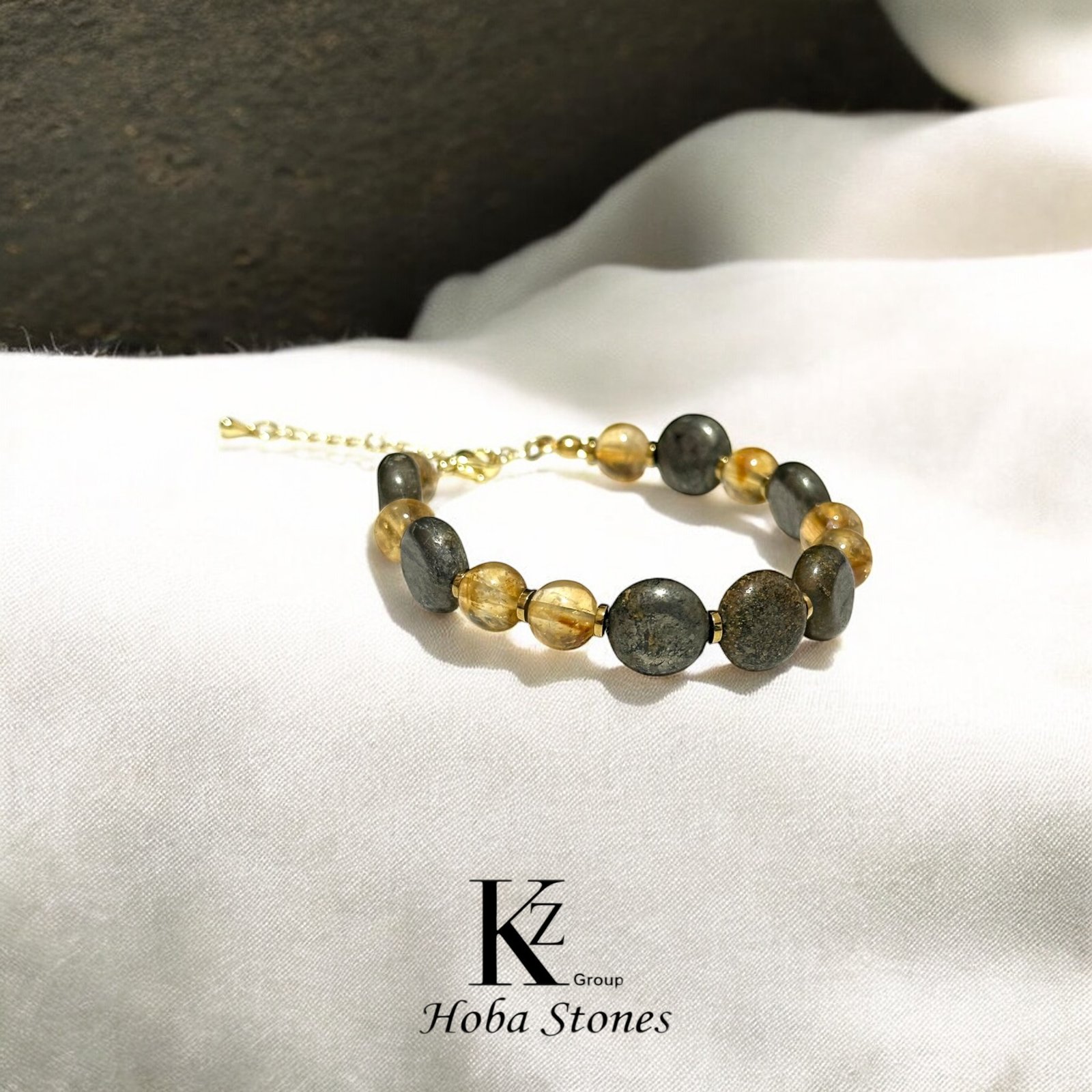 Bracelet Pyrite with Citrine - Image 2