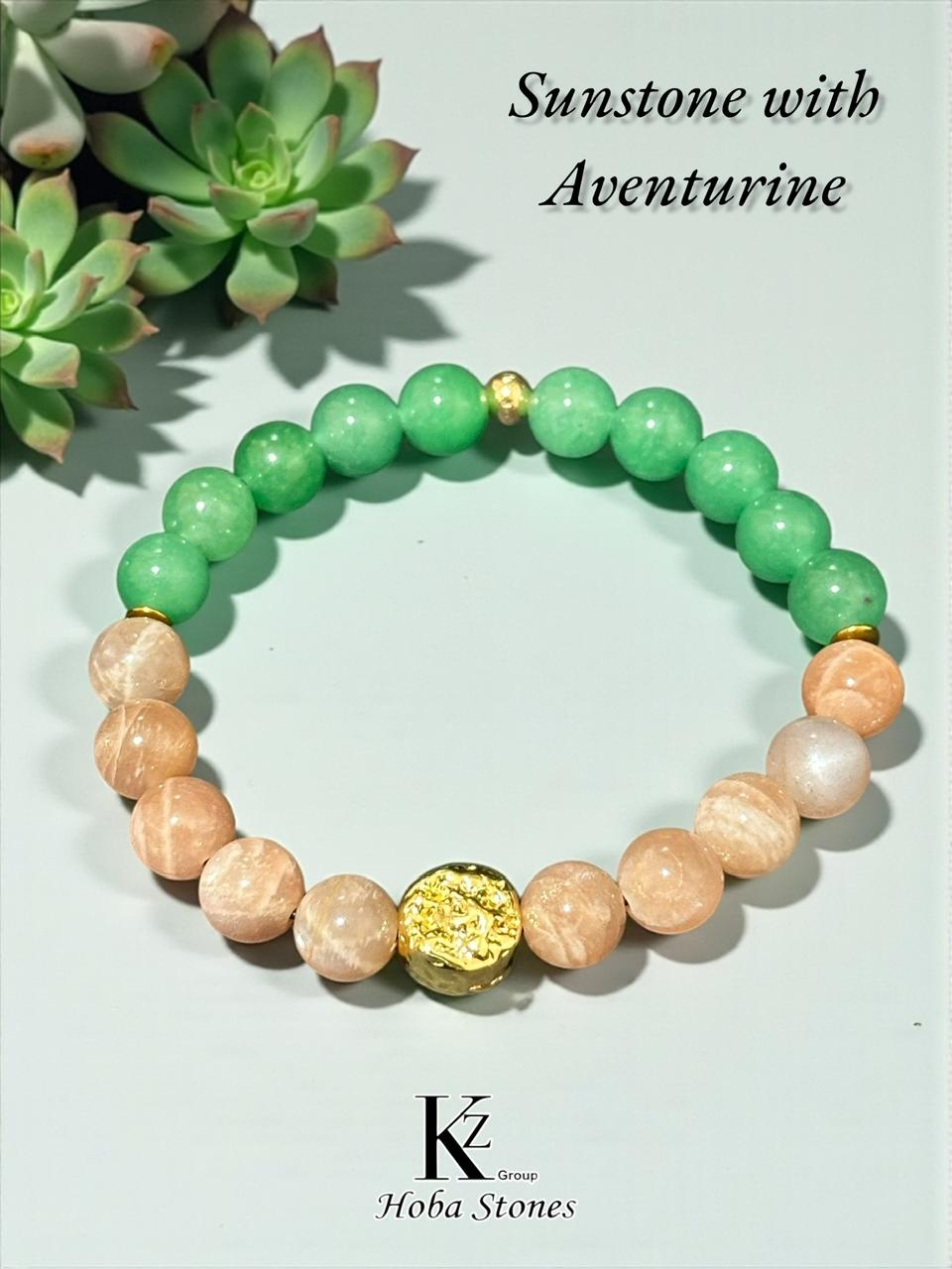 Bracelet Aventurine with Sunstone  - Image 4