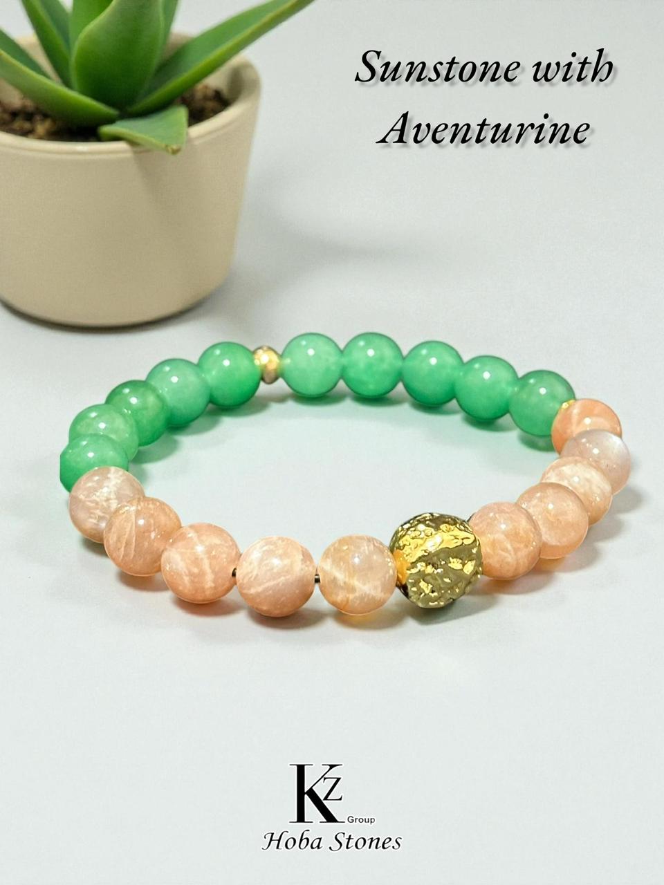 Bracelet Aventurine with Sunstone  - Image 2
