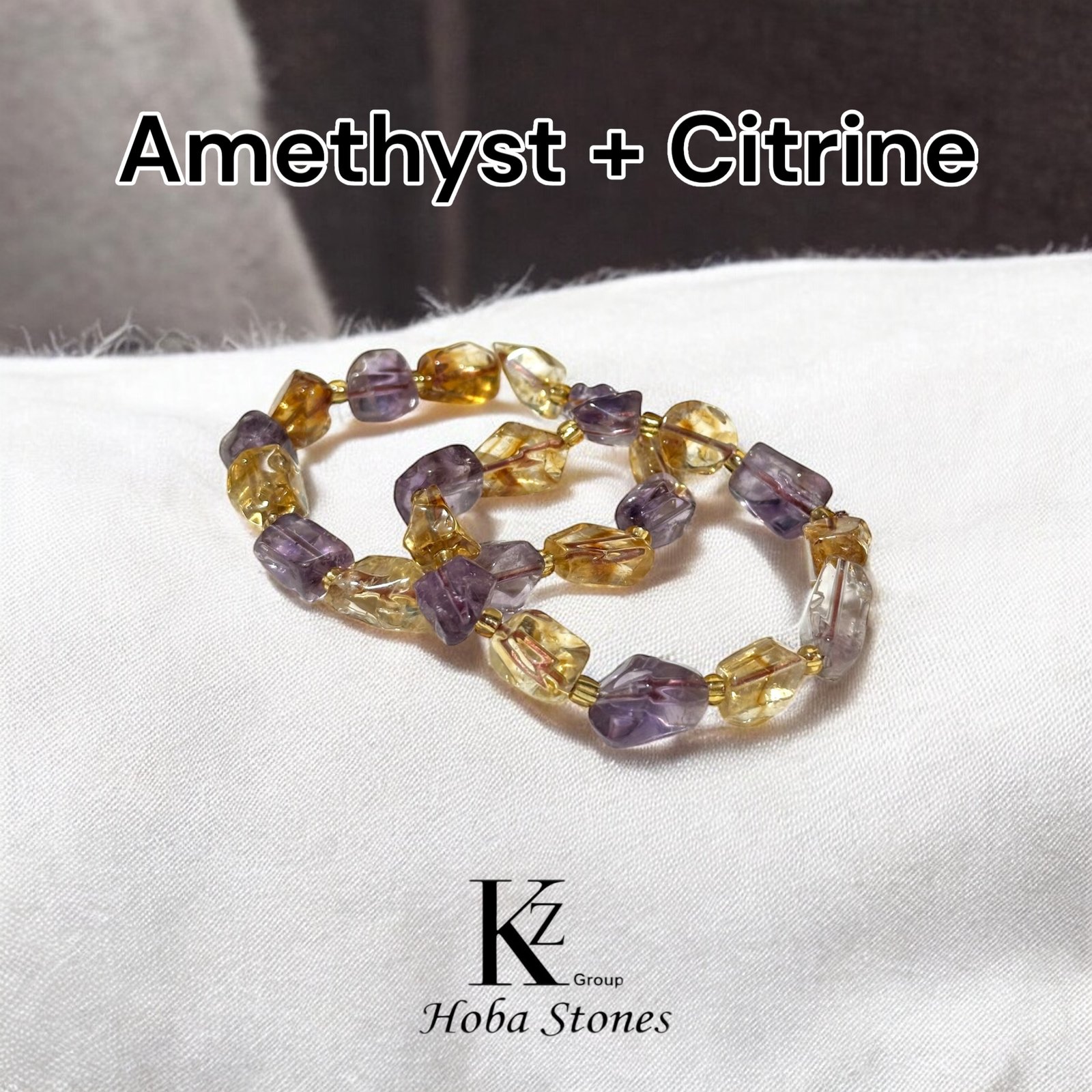 Bracelet Amethyst with Citrine - Image 2