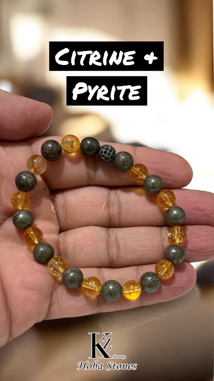 Bracelet citrine & Pyrite  - Image 4