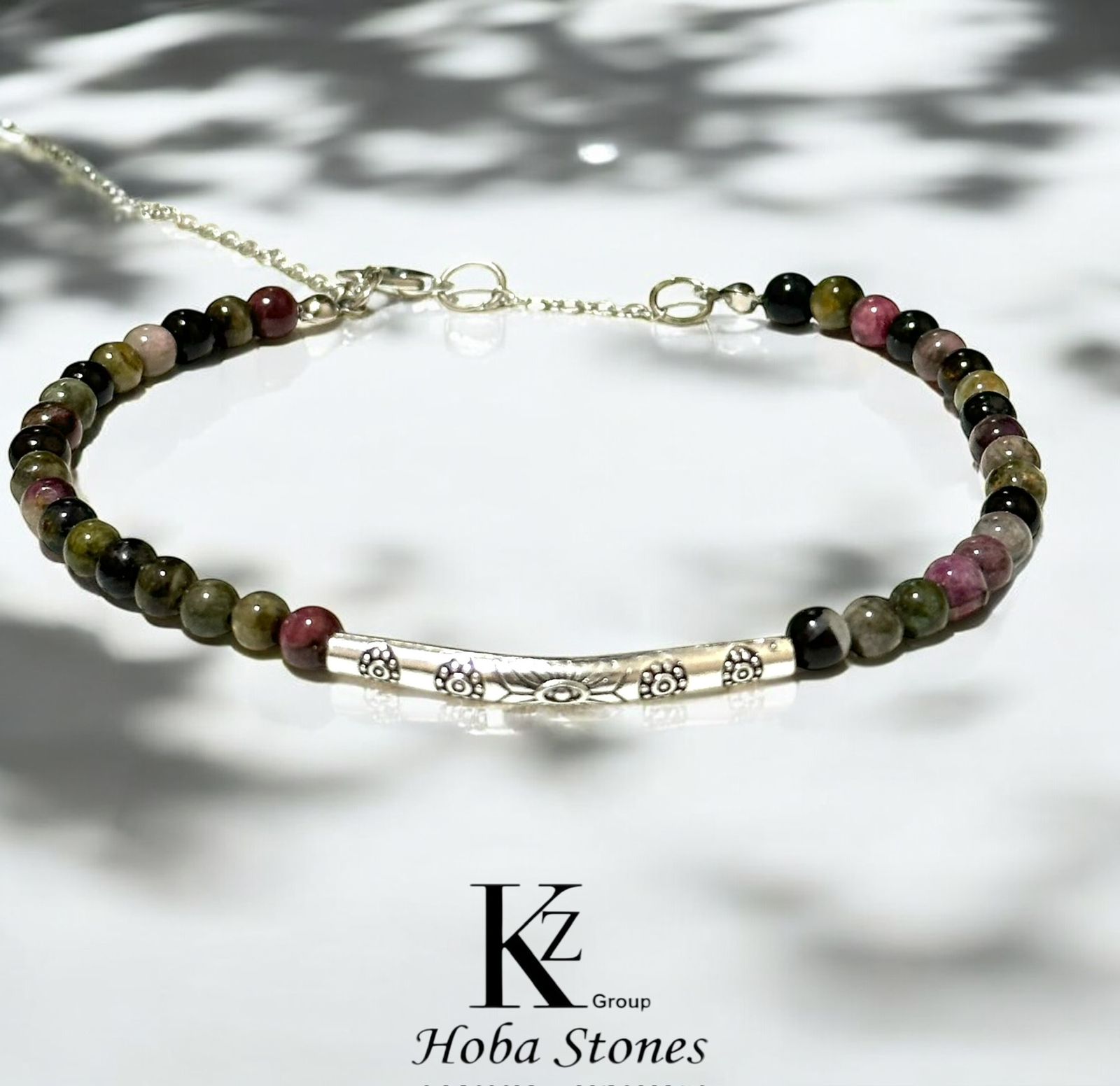 Anklet Tourmaline stone size 4mm - Image 1