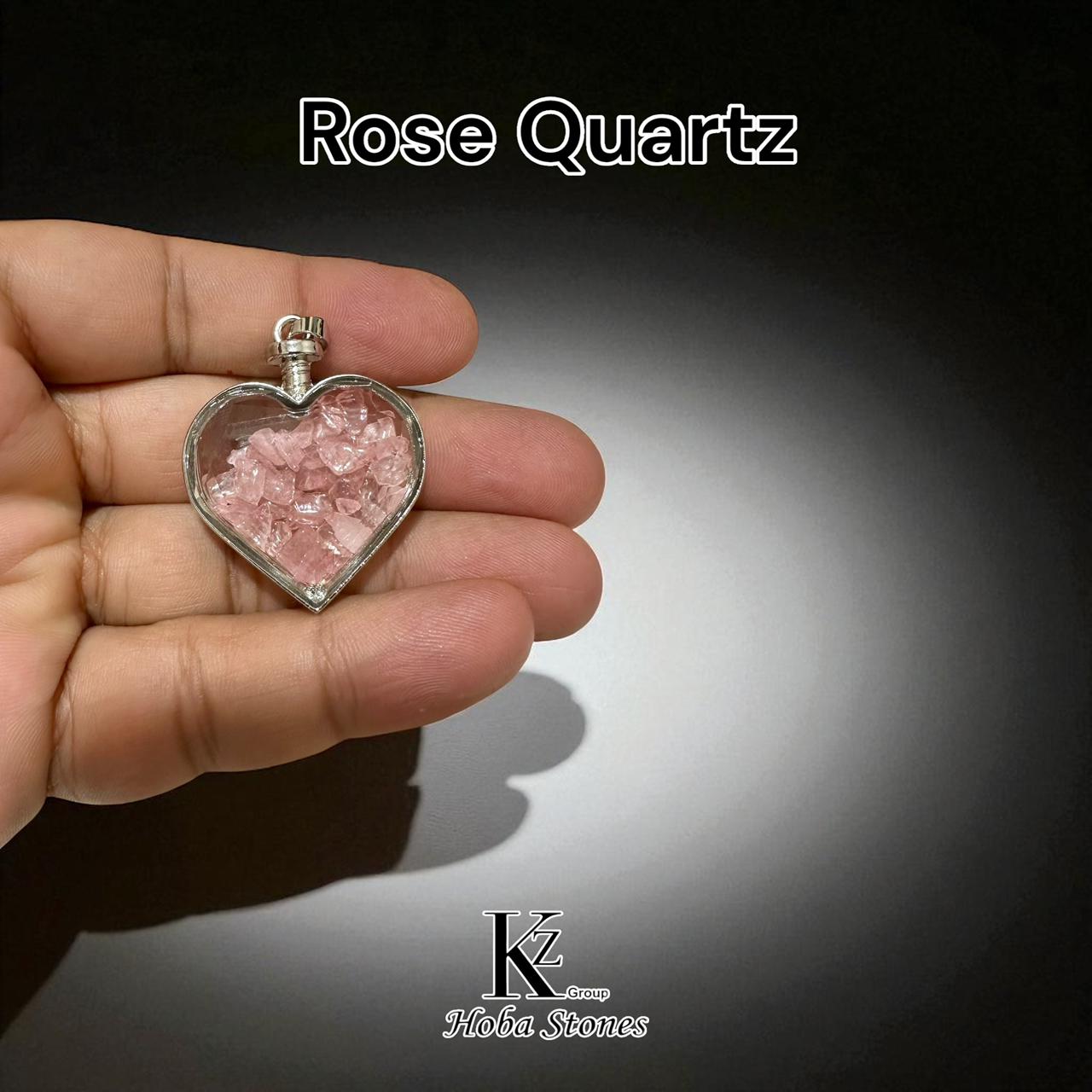 Rose quartz pendant  - Image 2