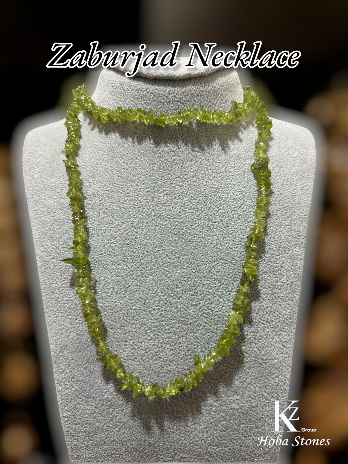 Peridot Necklace 70cm long - Image 3