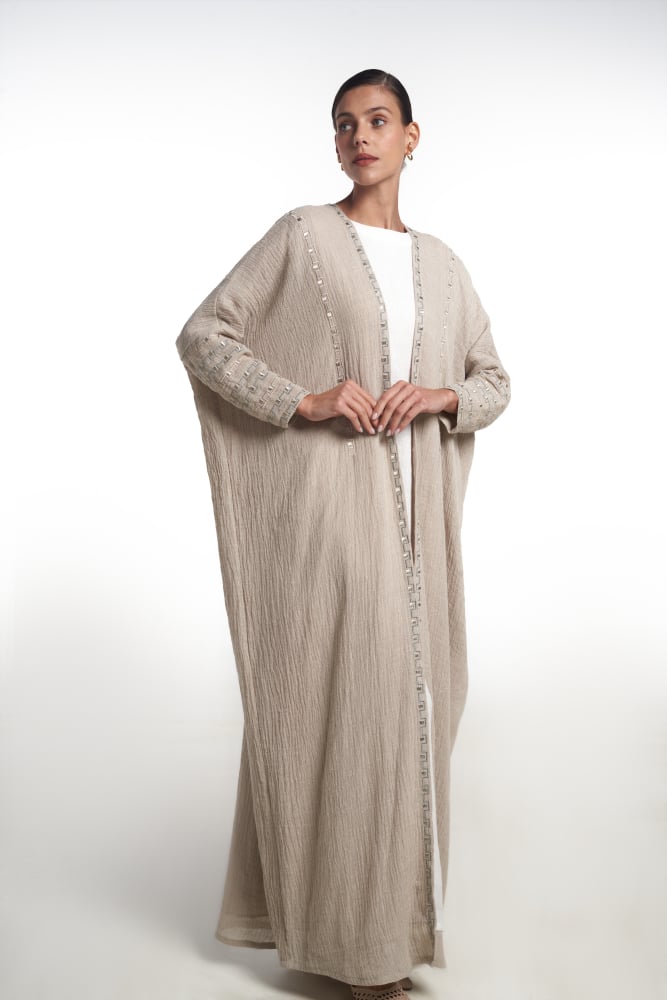 Bisht Stitch Abaya - Image 1