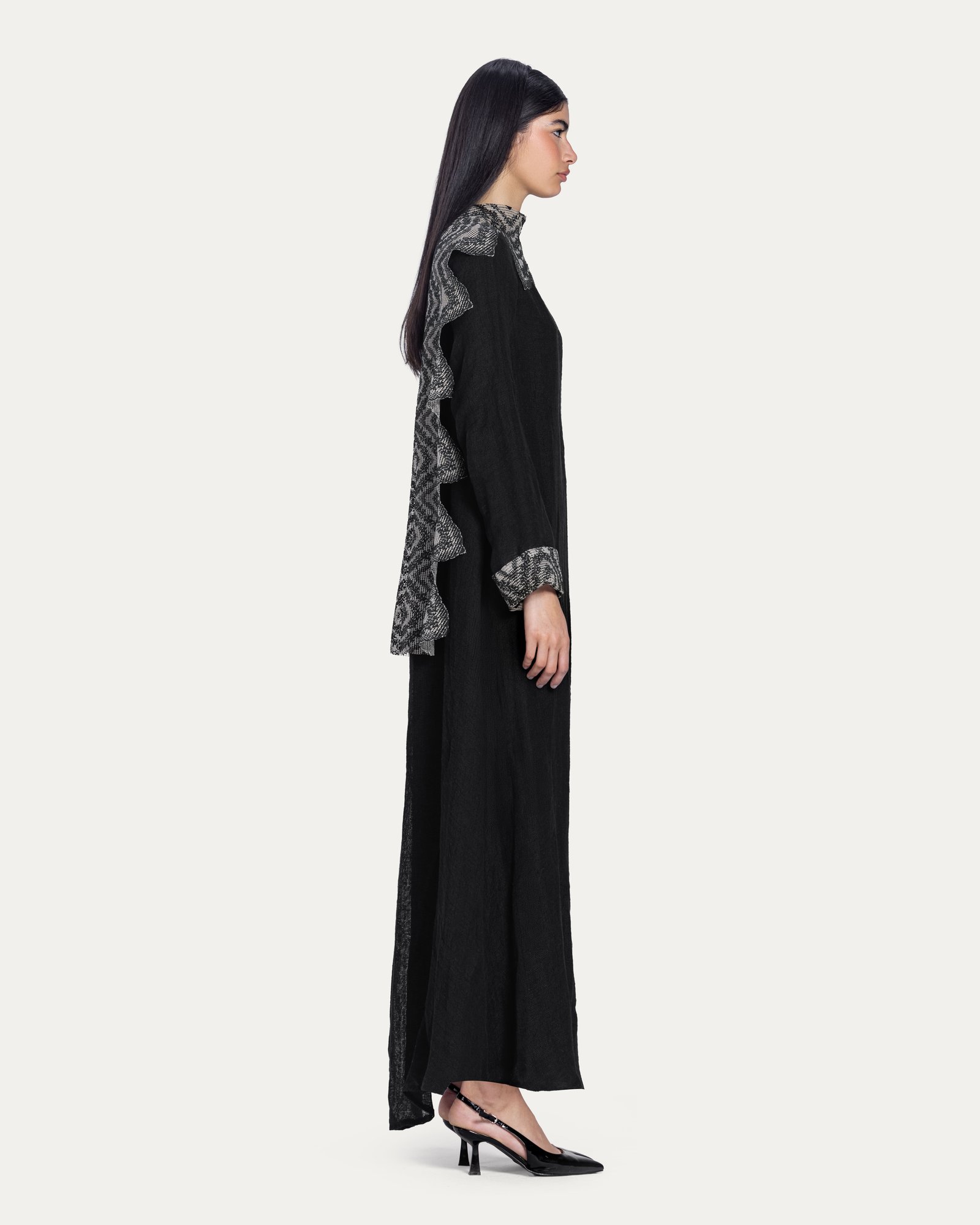 High neck lace cape - Image 5