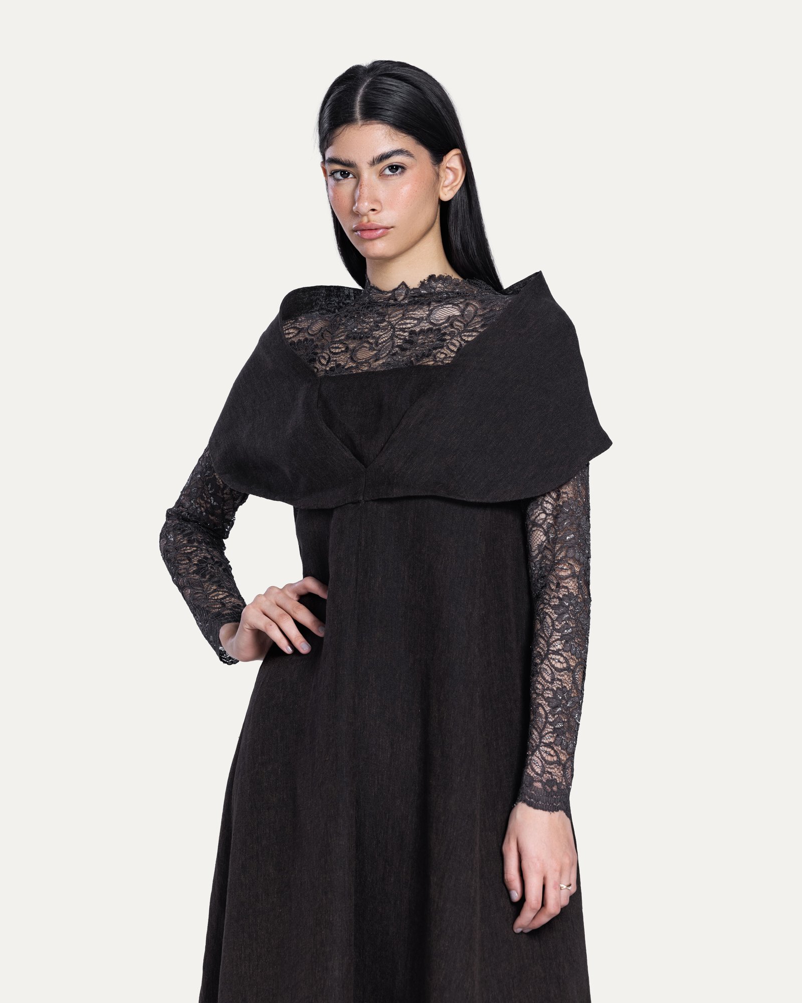 Lace with scarf - Image 7