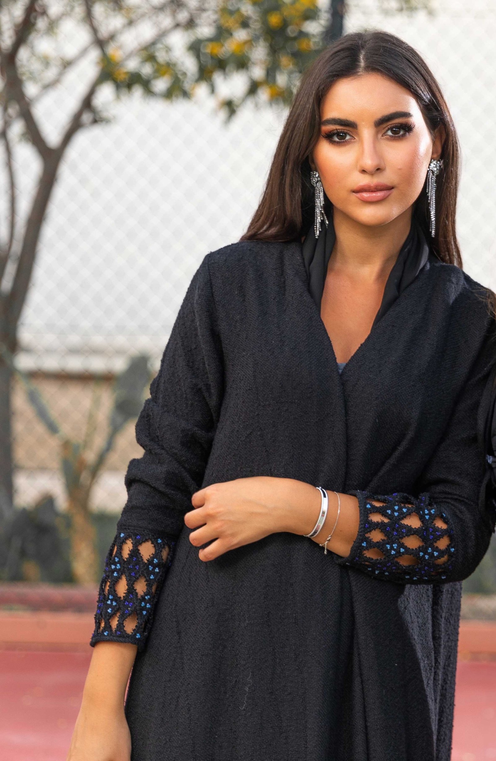 Abaya Embroidery On The Sleeves  - Image 2