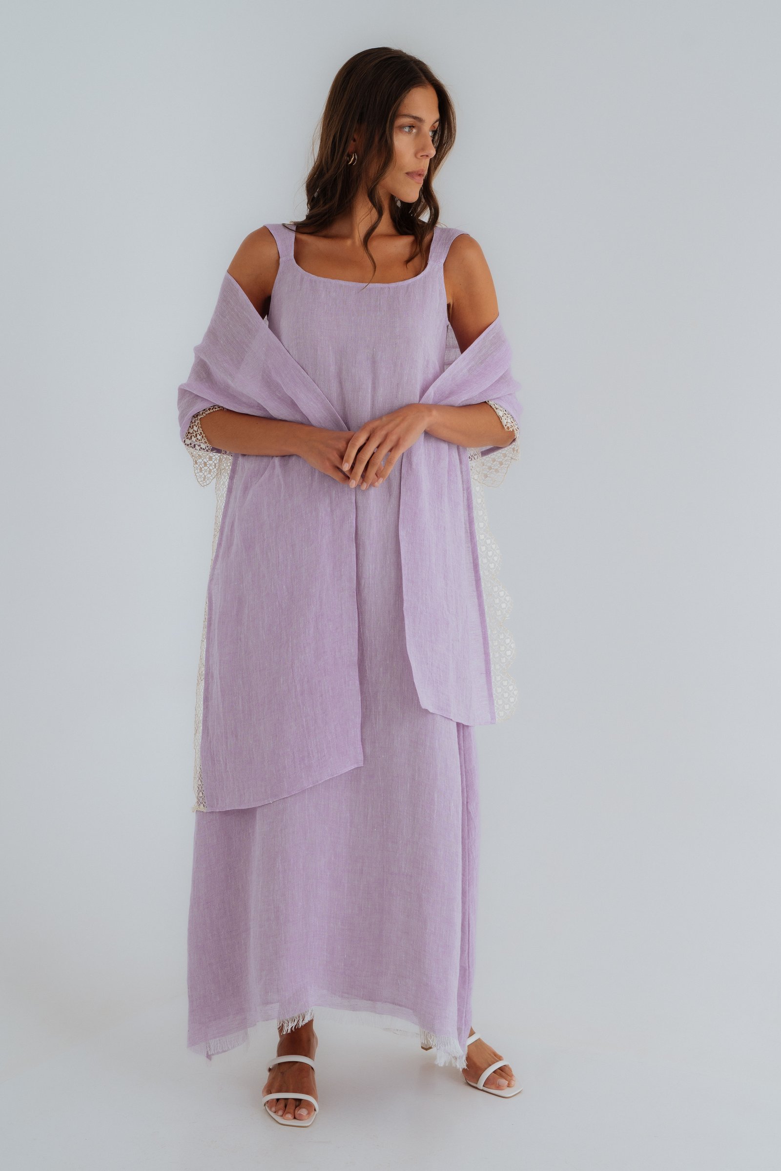 Summer Dress with Scarf  - Image 4