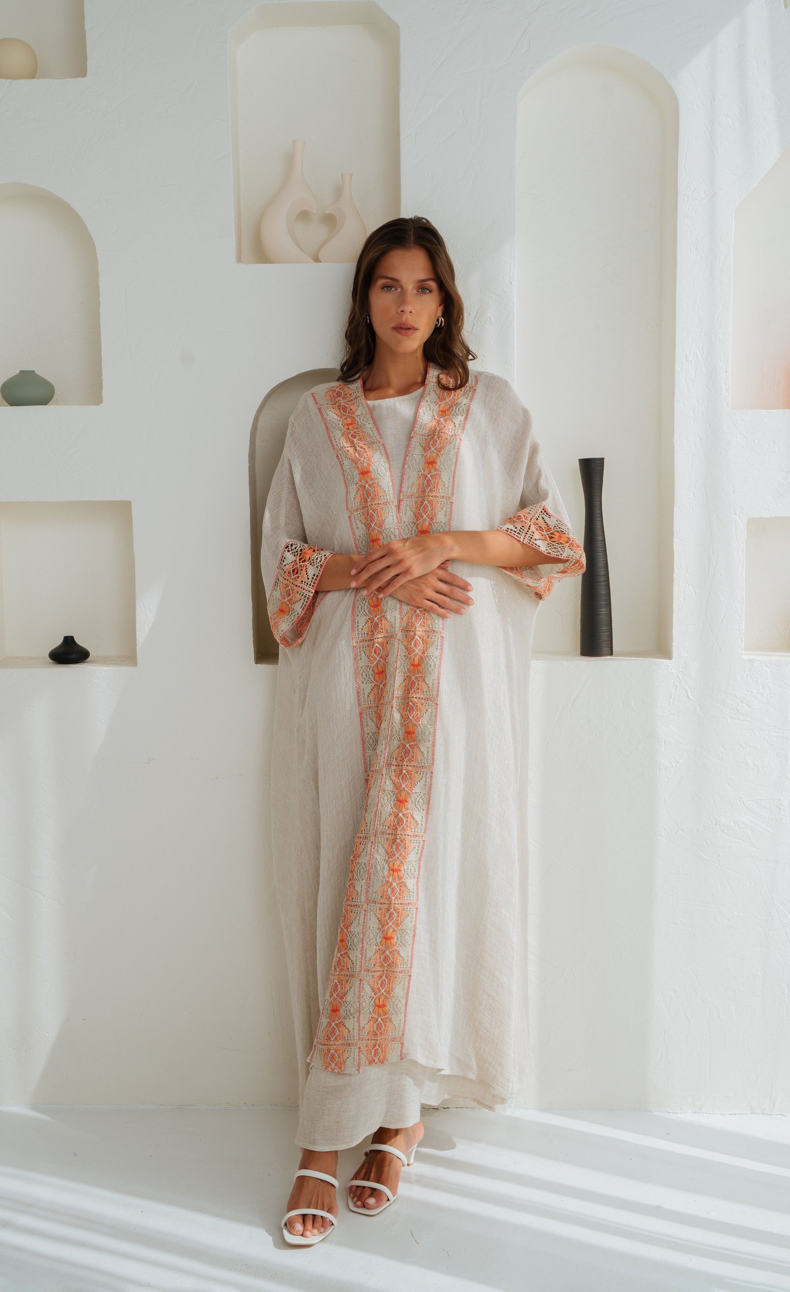 Abaya and Dress Set with Lace - Image 2