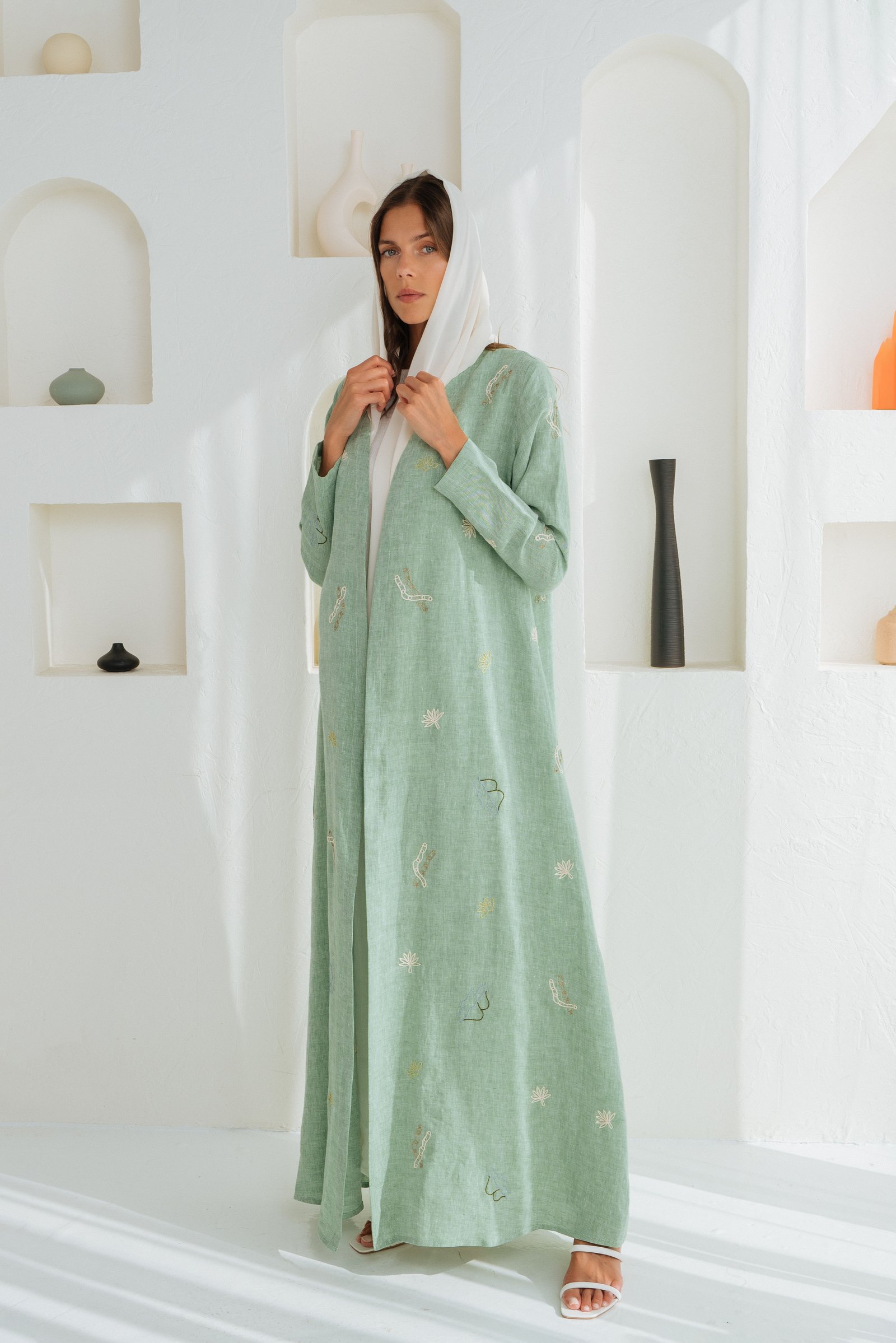 Hand Embroidery Abaya - Image 1