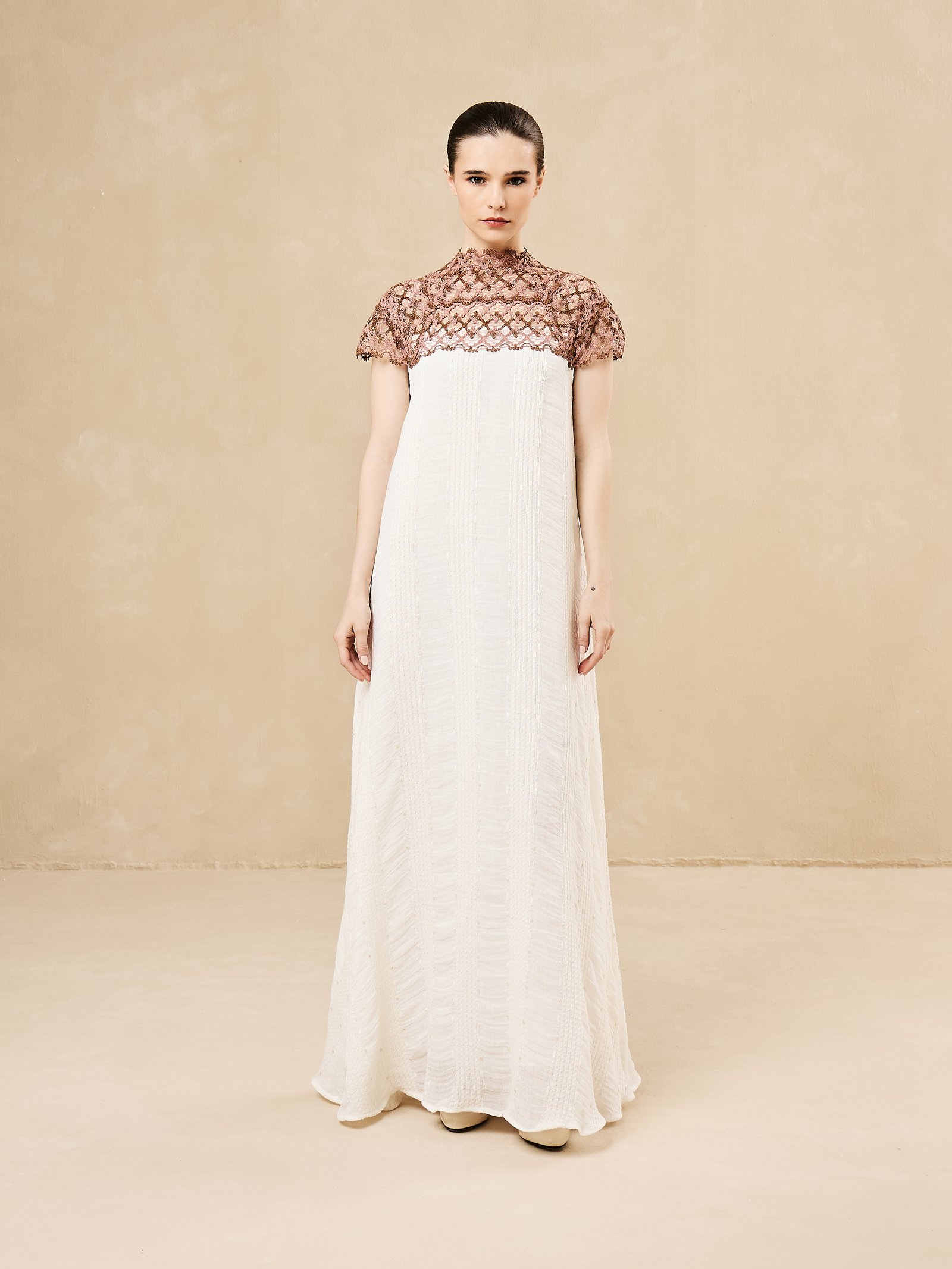 Lace on neck dress  - Image 2
