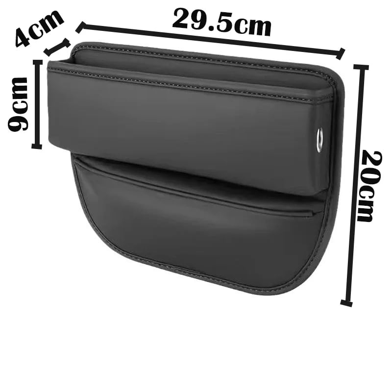 Car Seat Gap Organizer Universal PU Leather Console Side Pocket Auto Crevice Filler Storage Box Interior Accessories - Image 6