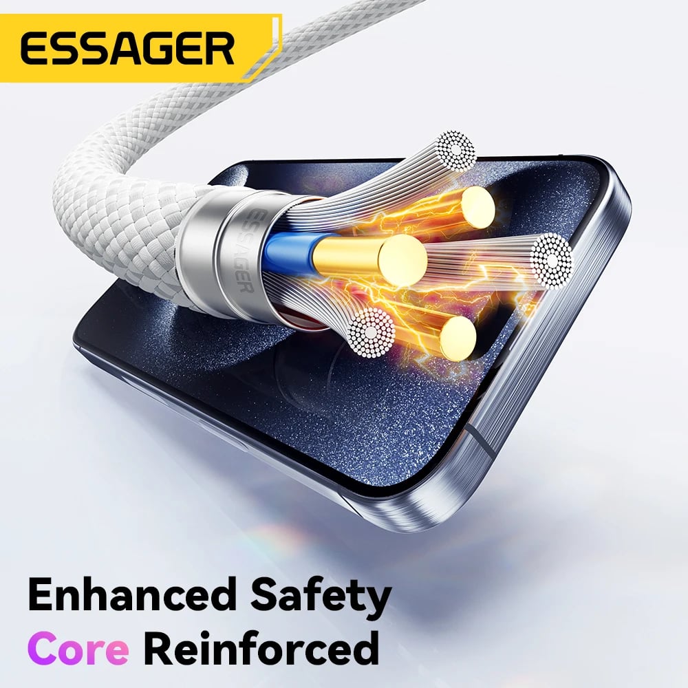 Essager 60W USB Type C to Type C Cable For iphone 16 15 14 Pro Xiaomi Huawei Fast Charging USB C Cable For Samsung Fast Cable - Image 5