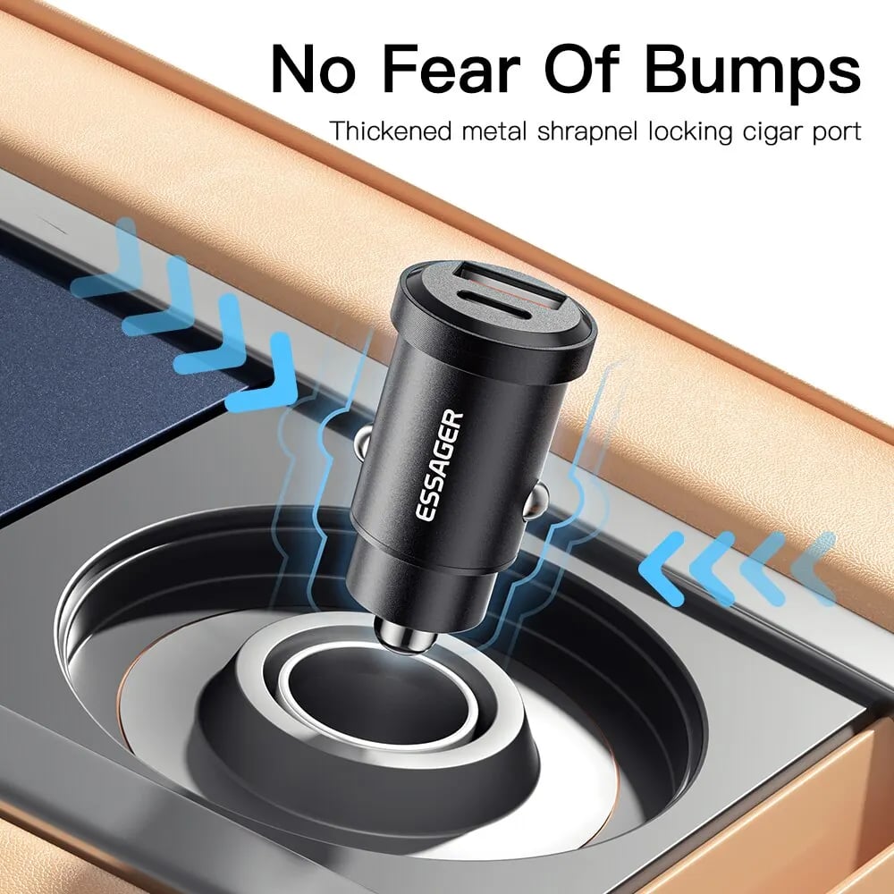 Essager 30W 5A QC PD 3.0 SCP USB Car Charger Quick Charge4.0 USB Type C Car Fast Charging For iPhone 12 13 Huawei Samsung Xiaomi - Image 2