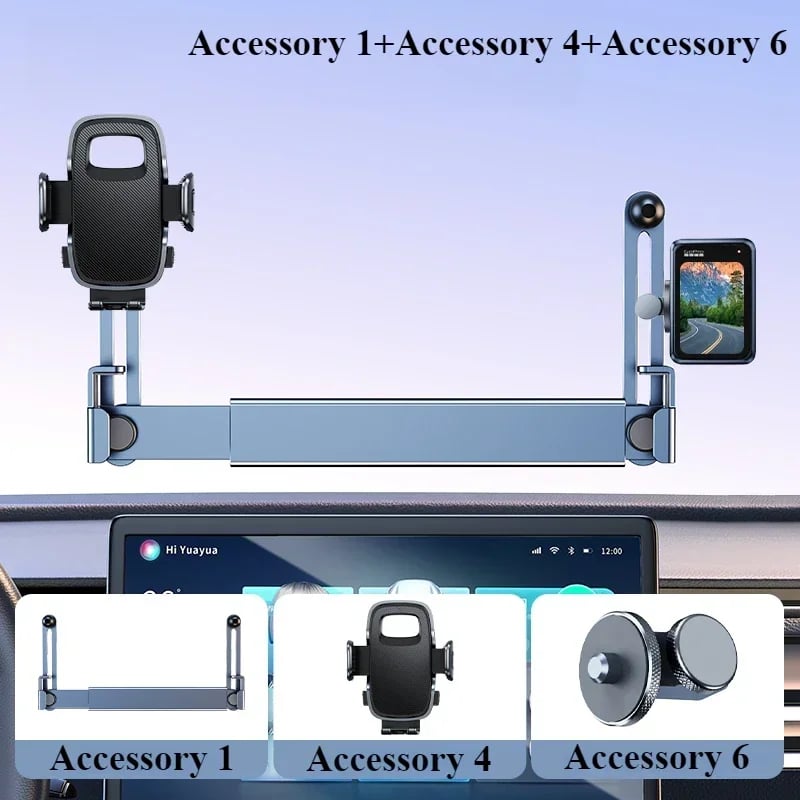 Eary Dual-position Car Screen Phone Holder Metal Bracket 360° Adjustable Stand Fit for Tesla Model 3 Y Highland Car Accessories - Image 29