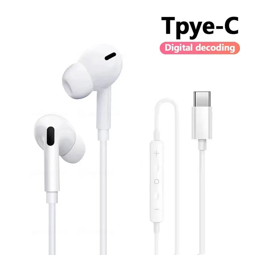 Original Type C Wired Headphone For Xiaomi Mi 14 13 12 Pro Ultra Lite 3.5MM Earphone Redmi Poco Huawei Samsung Earbuds Headset - Image 3