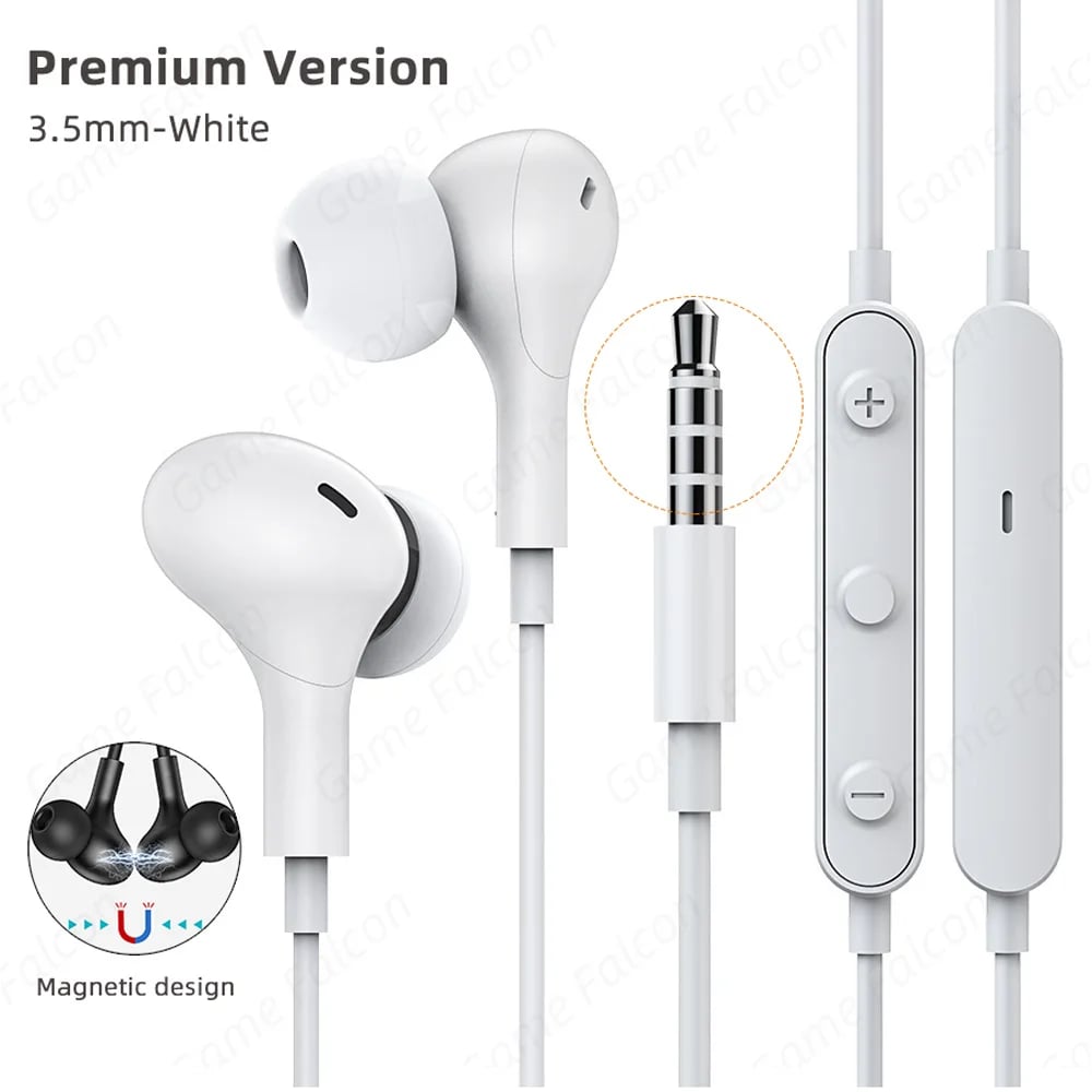 USB C Headphone for Samsung Galaxy S24 S25 S26 Ultra A17 A54 Magnetic Wired Earbuds Noise Canceling in Ear Earphones with Mic - Image 12