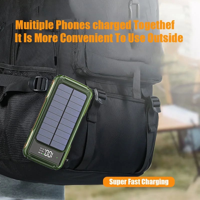 50000mAh Large Capacity Portable Solar Backup Power Supply For Outdoor Camping USB-A USB-C Fast Charging With Infrared Function - Image 6