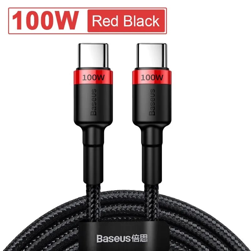 Baseus USB Type C To USB C Cable For iPhone 17 16 100W/5A PD Fast Charging Charger Cord For Macbook Xiaomi Samsung Type-C Cable - Image 8