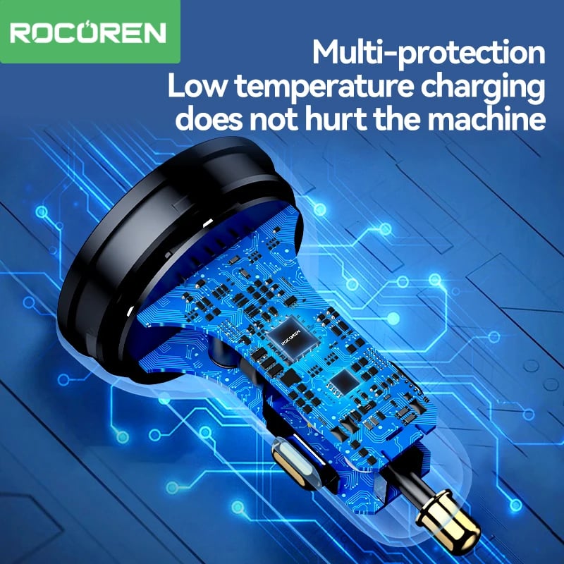 Rocoren 70W 4 in 1 Car Charger USB Type C QC4.0 PD3.0 Super Fast Charging Car Quick Charger Adapter for iPhone 15 Xiaomi Samsung - Image 5
