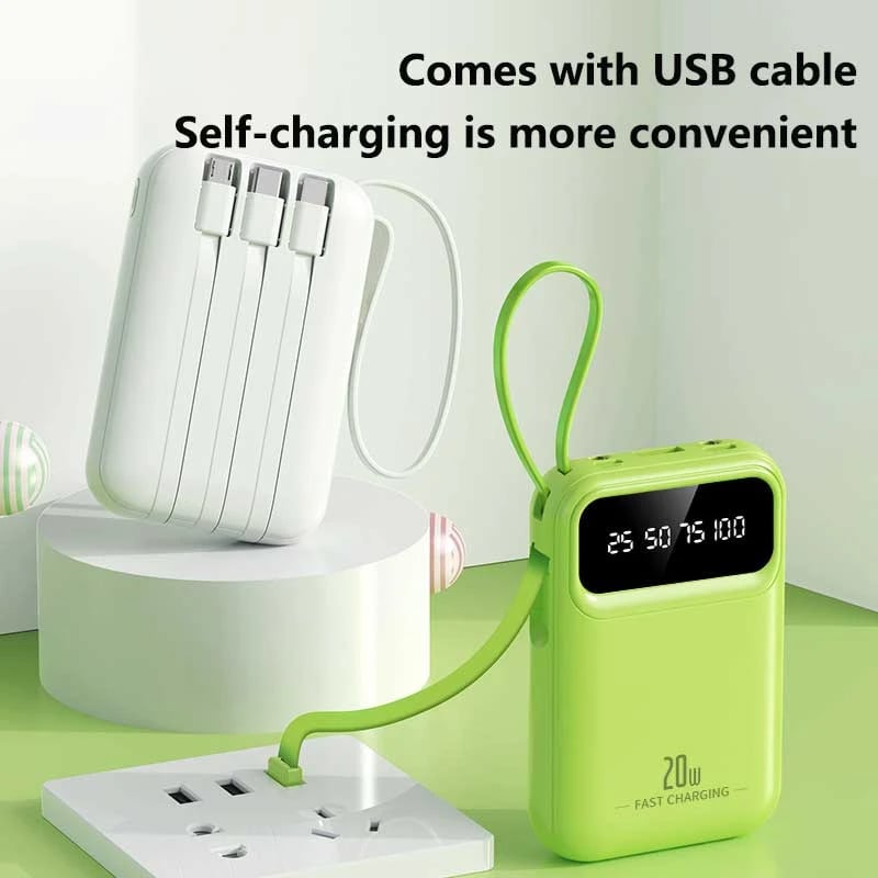 VIVO 500000mAh Capacity Power Bank Large Capacity Super Fast Charging External Battery Built in 4 Wires for iPhone Huawei New - Image 2