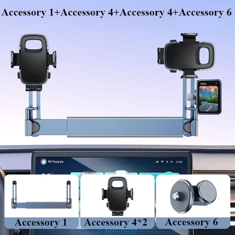 Eary Dual-position Car Screen Phone Holder Metal Bracket 360° Adjustable Stand Fit for Tesla Model 3 Y Highland Car Accessories - Image 12