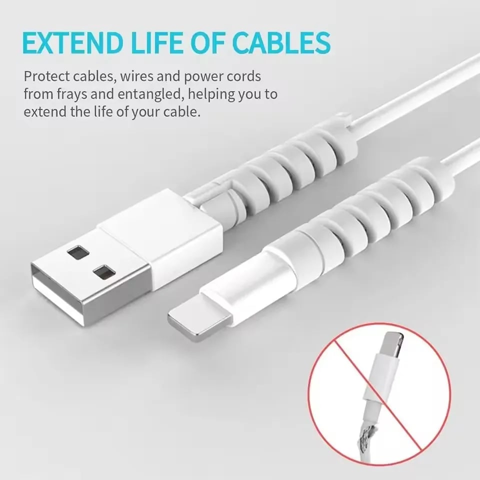 Charging Cable Protector For Phones Cable holder Ties cable winder Clip For Mouse USB Charger Cord Management cable organizer - Image 1