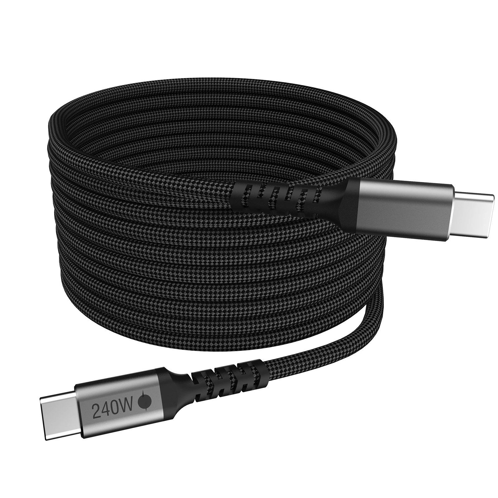 كابل USB-C إلى USB-C بقدرة 240 وات، شحن سريع PD 3.1، متوافق مع 140 وات/100 وات/60 وات، iPhone 15 Pro Max، MacBook Pro، Galaxy S24 - صورة 7
