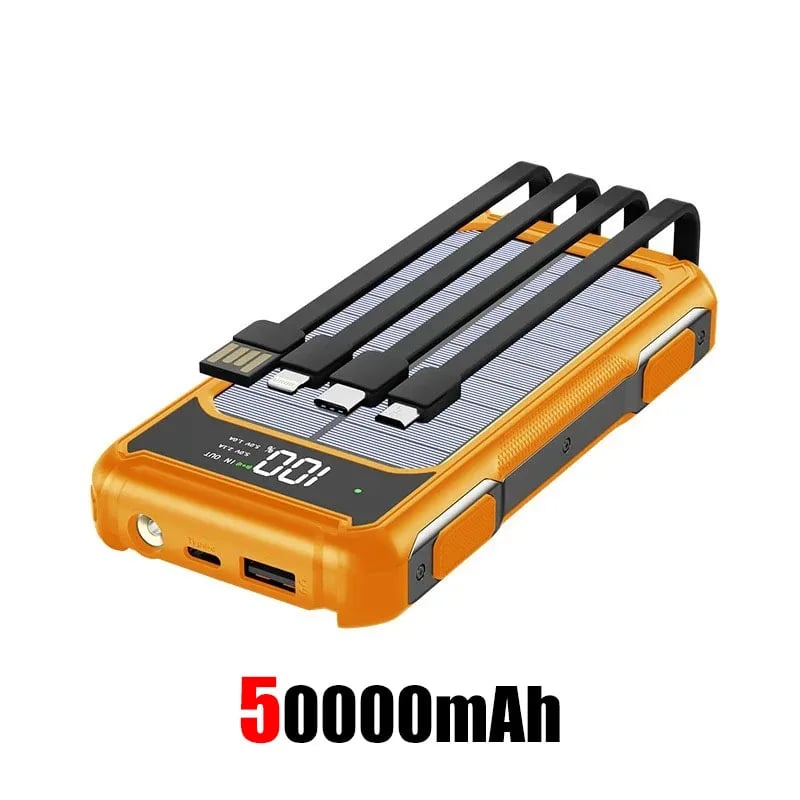 50000mAh Large Capacity Portable Solar Backup Power Supply For Outdoor Camping USB-A USB-C Fast Charging With Infrared Function - Image 12