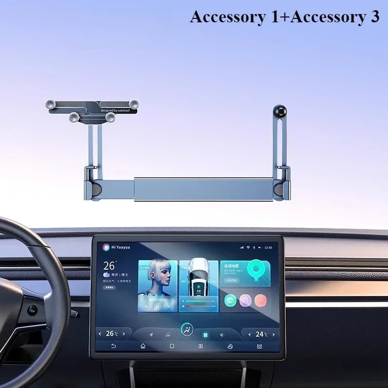 Eary Dual-position Car Screen Phone Holder Metal Bracket 360° Adjustable Stand Fit for Tesla Model 3 Y Highland Car Accessories - Image 23