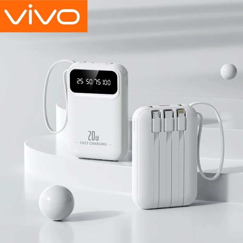 VIVO 500000mAh Capacity Power Bank Large Capacity Super Fast Charging External Battery Built in 4 Wires for iPhone Huawei New - Image 7
