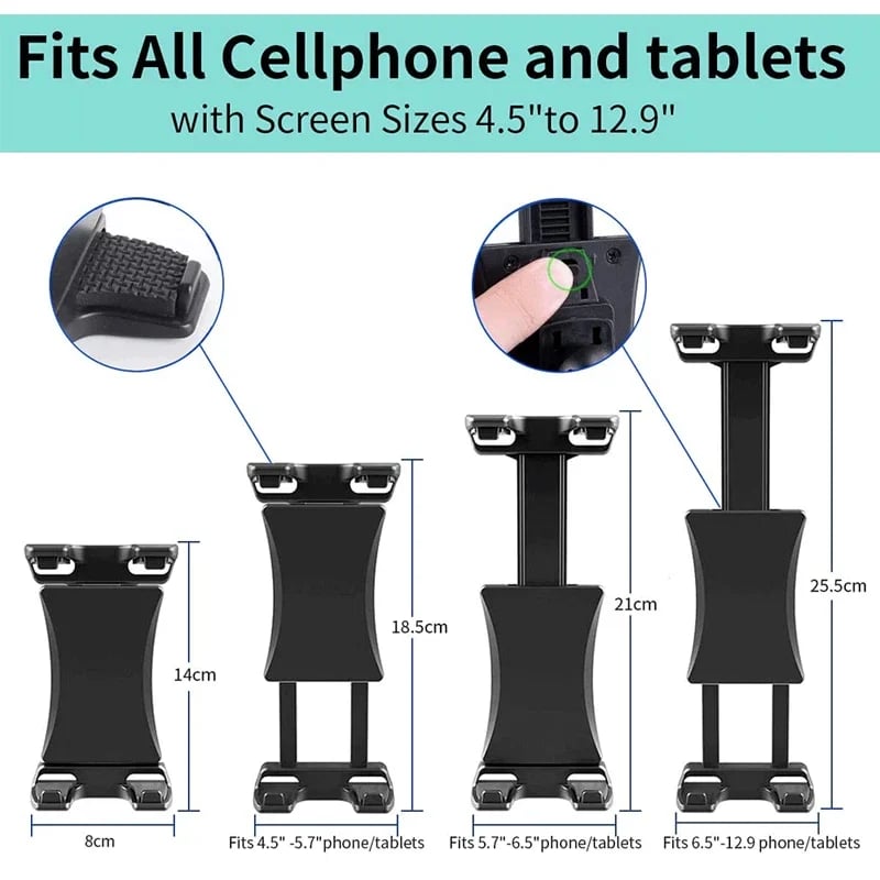 Adjustable Car CD Slot Tablet Stand Phone Holder for IPad Pro 12.9 Air Mini IPhone 13 12 Pro Max Samsung Huawei 4-13 Inch Pad PC - Image 4