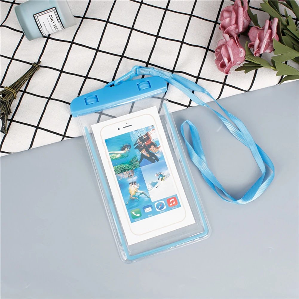 6.7Inch Swimming Water Proof Bag PVC Phone Case Touch Screen Underwater Phone Protector Pouch for Swimming Rafting - Image 5