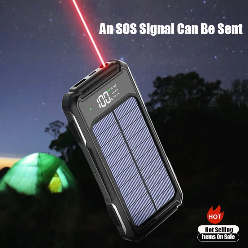 50000mAh Large Capacity Portable Solar Backup Power Supply For Outdoor Camping USB-A USB-C Fast Charging With Infrared Function - Image 4