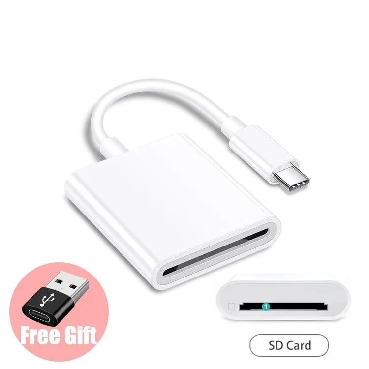 2-in-1 Type C Card Reader SD TF Memory Card Reader USB C OTG Adapter High Speed Data transmitter for Macbook Huawei Samsung - Image 7