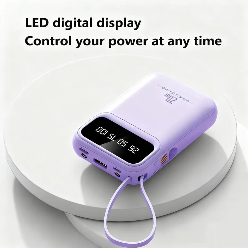 VIVO 500000mAh Capacity Power Bank Large Capacity Super Fast Charging External Battery Built in 4 Wires for iPhone Huawei New - Image 5