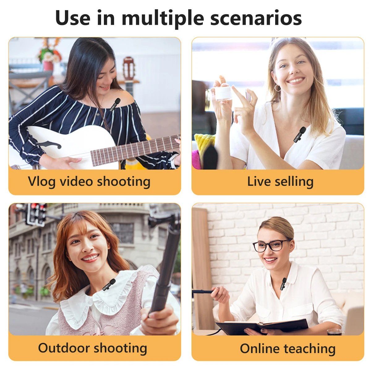 Type-C Wireless Lavalier Microphone for TypeC Smartphone Computer PC Studio Gaming Vlog Mobile Phone Mic YouTube Live Broadcast - Image 4