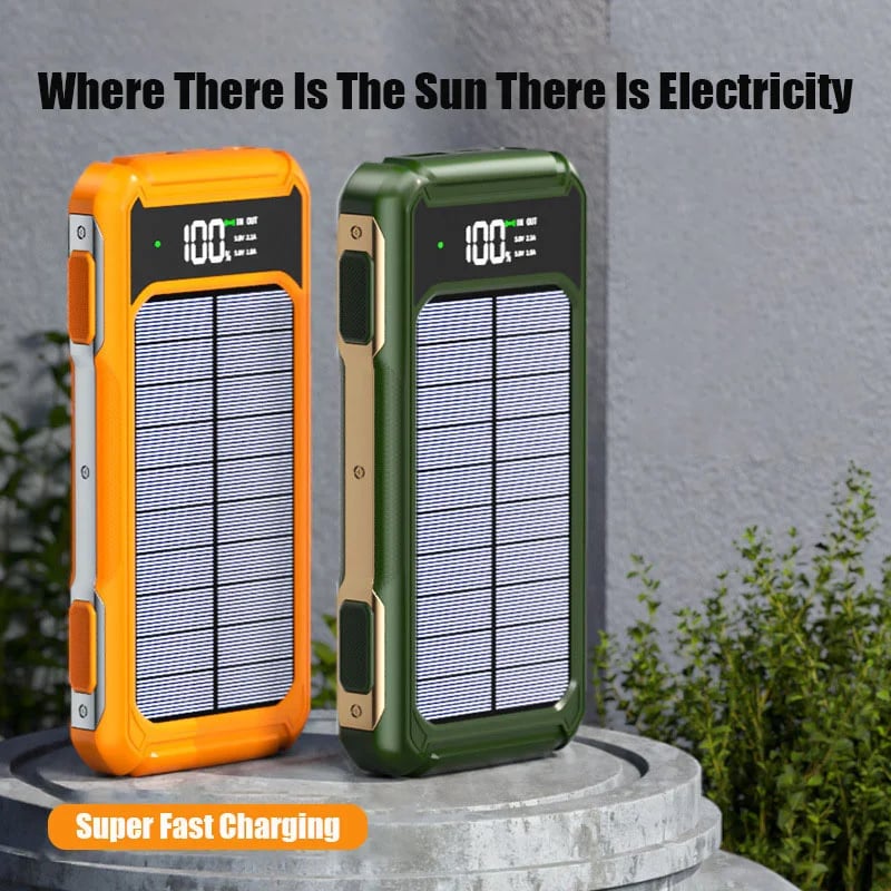 50000mAh Large Capacity Portable Solar Backup Power Supply For Outdoor Camping USB-A USB-C Fast Charging With Infrared Function - Image 3