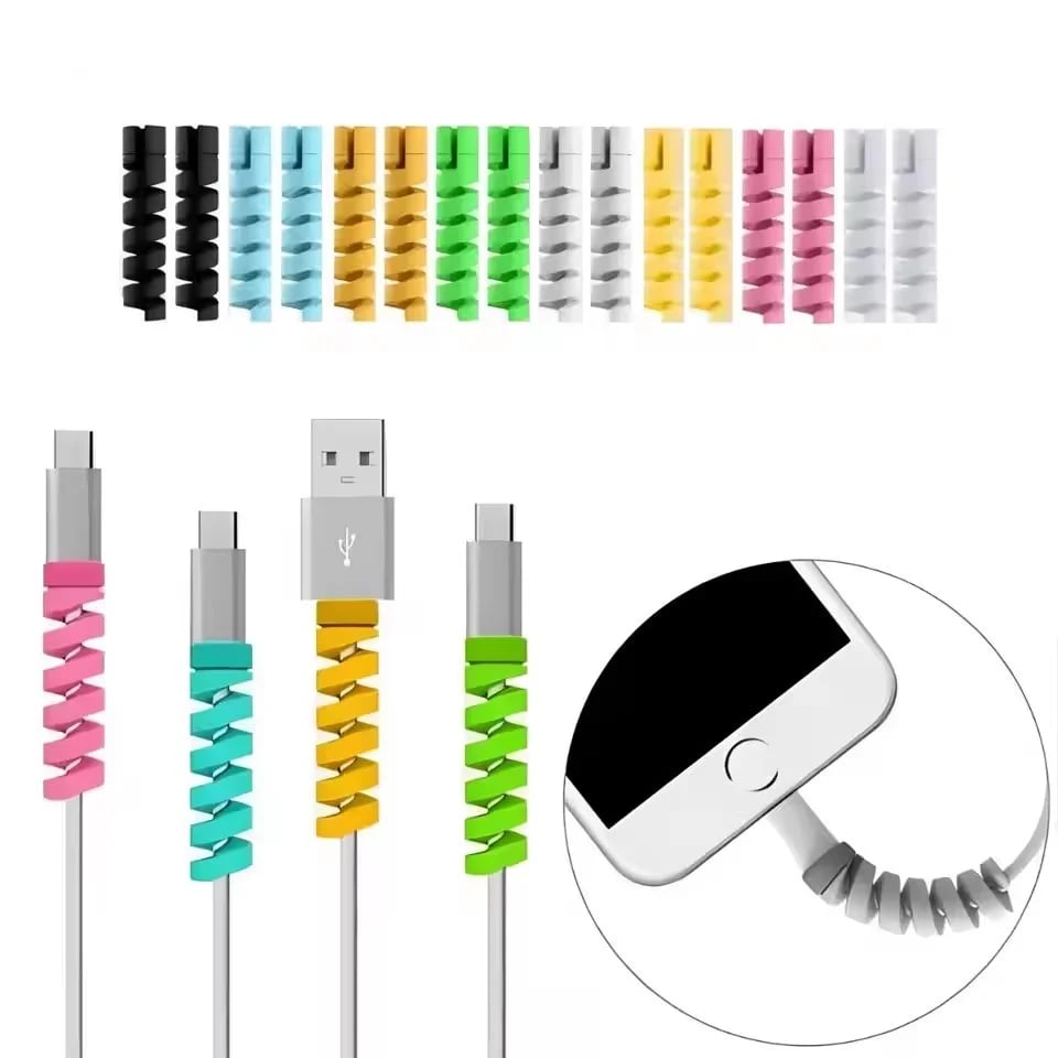 Charging Cable Protector For Phones Cable holder Ties cable winder Clip For Mouse USB Charger Cord Management cable organizer - Image 2
