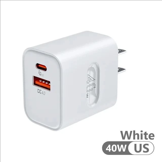 Total 40W USB Fast Charger PD Quick Charge Phone Charger EU/US Plug Adapter For iPhone Xiaomi Samsung Huawei USB C Wall Charger - Image 8
