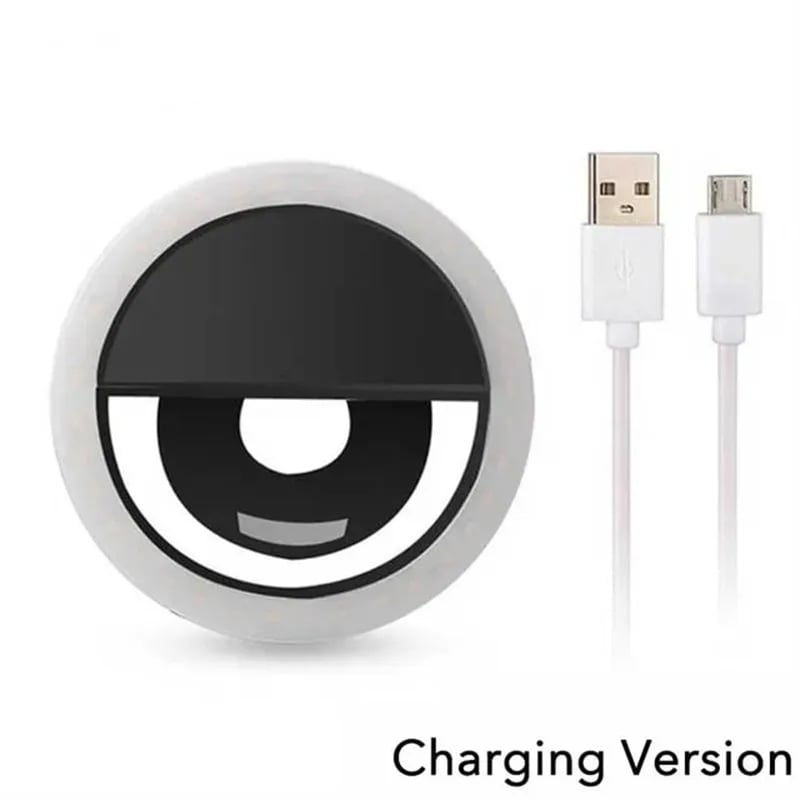 USB Powered LED Selfie Ring Light with Phone Lens for iPhone Samsung Xiaomi Huawei Mobile Phone Photography Selfie Lamp Accessor - Image 10