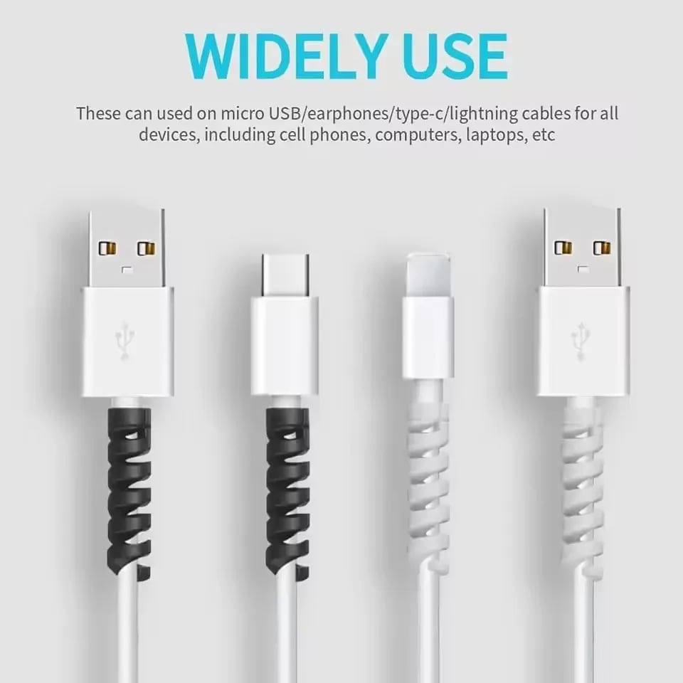 Charging Cable Protector For Phones Cable holder Ties cable winder Clip For Mouse USB Charger Cord Management cable organizer - Image 3