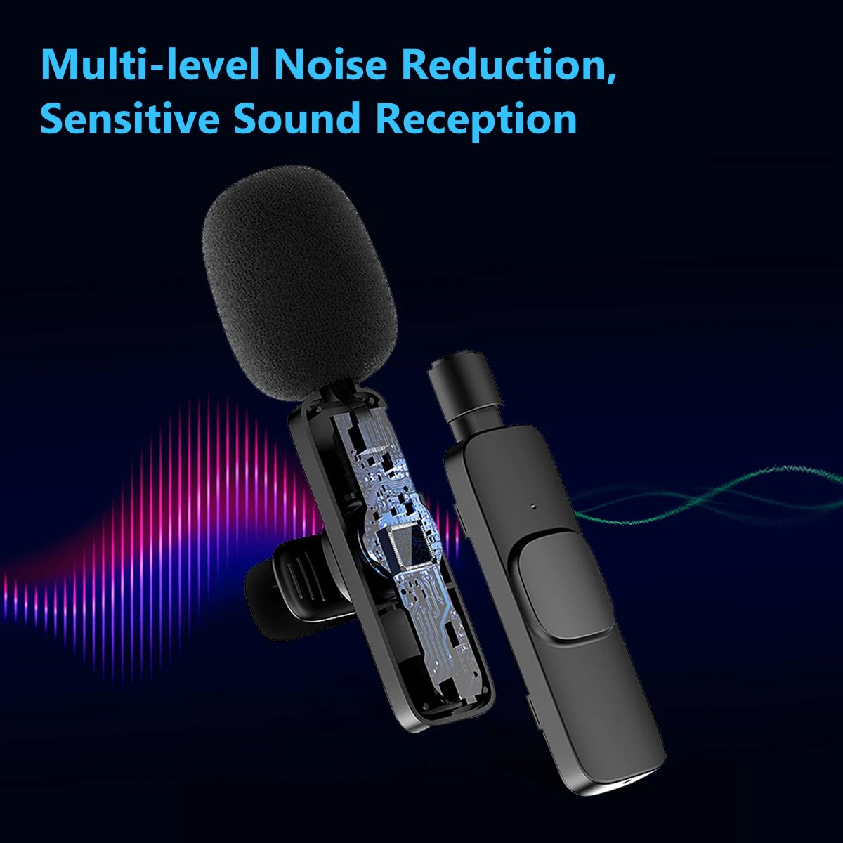 Type-C Wireless Lavalier Microphone for TypeC Smartphone Computer PC Studio Gaming Vlog Mobile Phone Mic YouTube Live Broadcast - Image 5