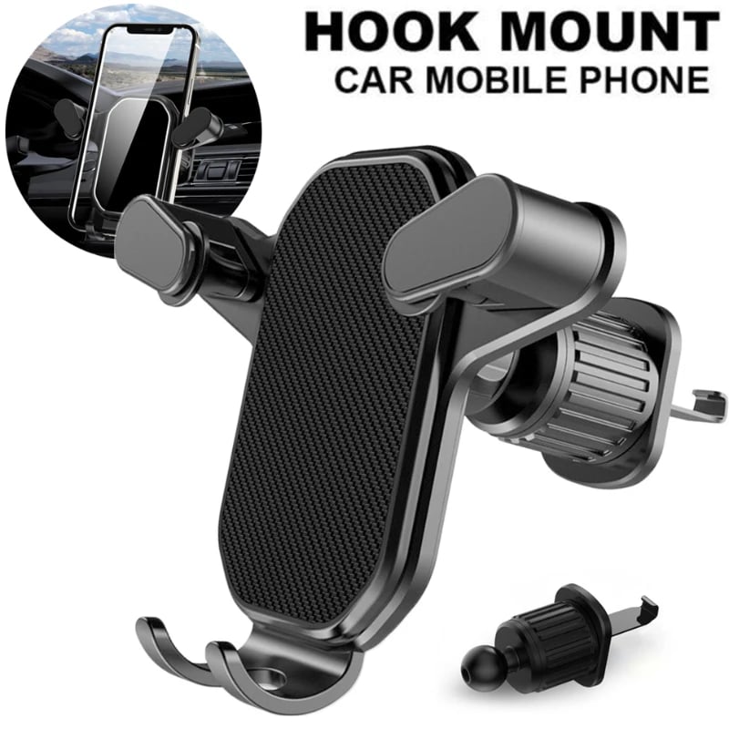 Gravity Car Phone Holder Mobile Stand GPS Support Auto Car Air Vent Mount Hook for IPhone 15 14 13 12 Pro Max XR Xiaomi Samsung - Image 4