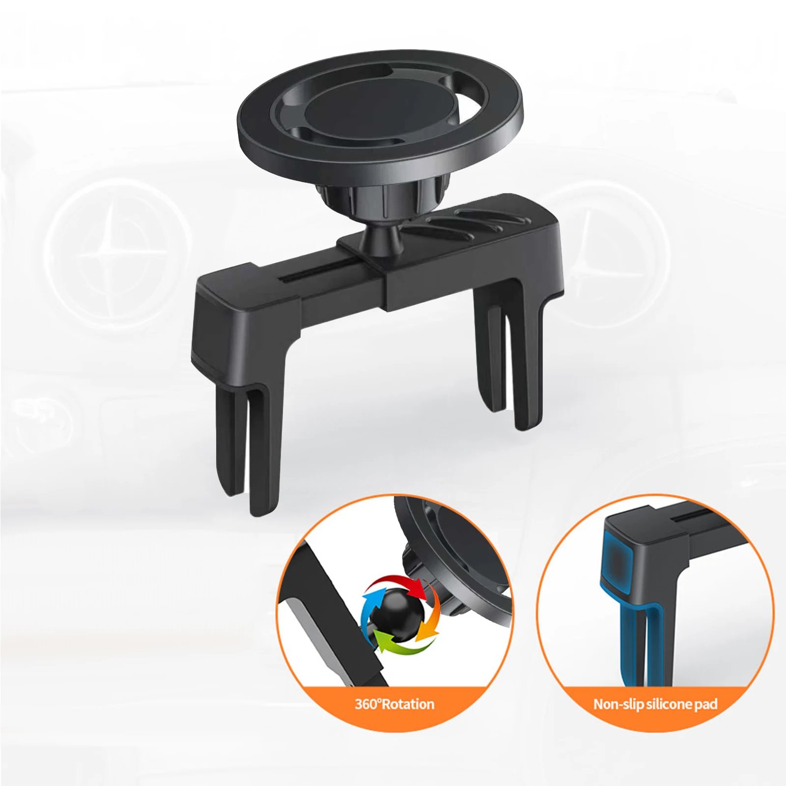 Magnetic Phone Car Circular Vent Mount for Mercedes Benz [Round Air Vent], Strong Phone Holder For iPhone 17 16 15 14 13 12 - Image 5