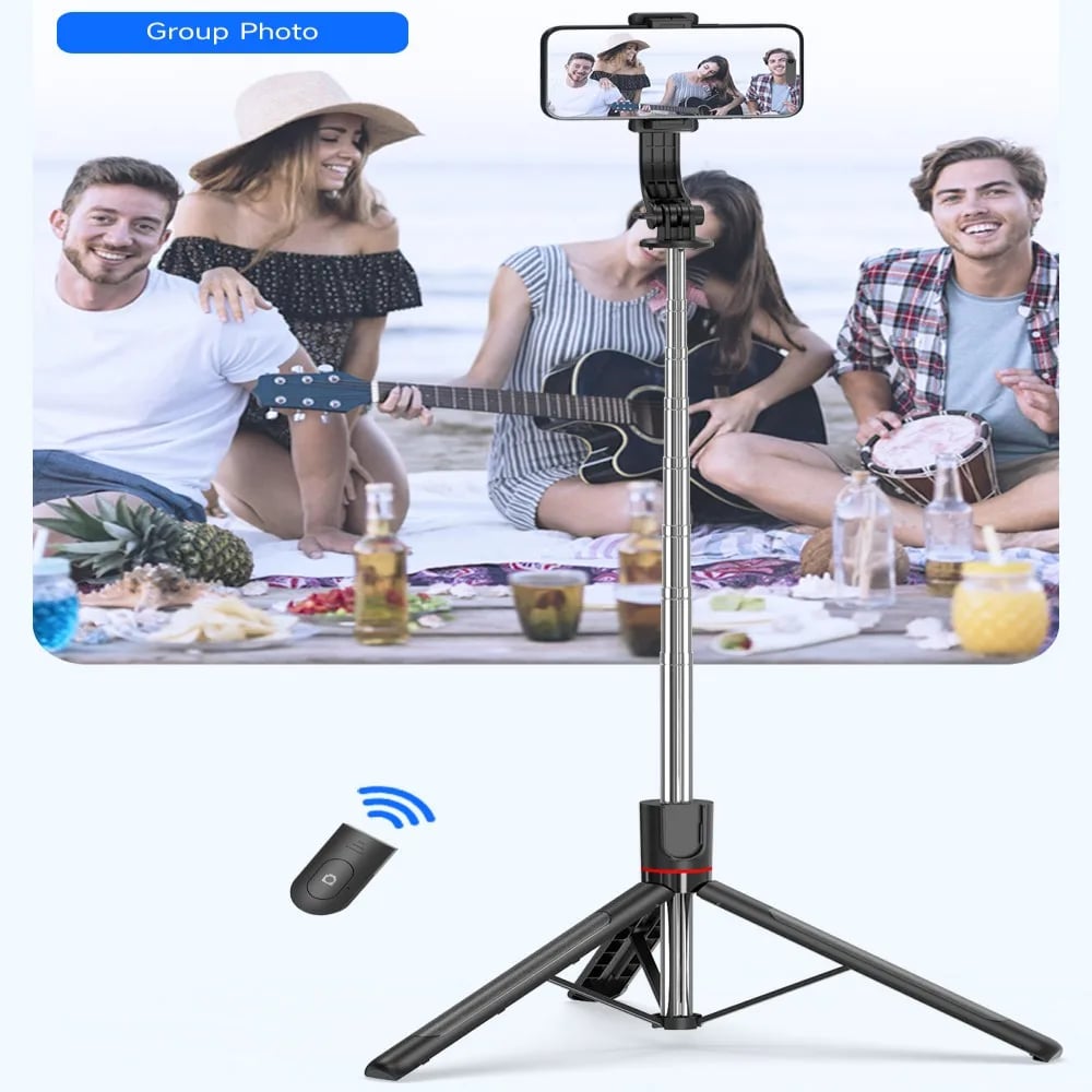 Roreta 1.7M Selfie Stick Wireless Tripod Stand with Bluetooth Remote Extendable Tripod for Mobile Phone Tlktok Live Streaming - Image 6